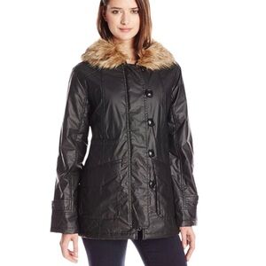 Sanctuary Manhattan Parka Coat with Faux Fur Size S NEW